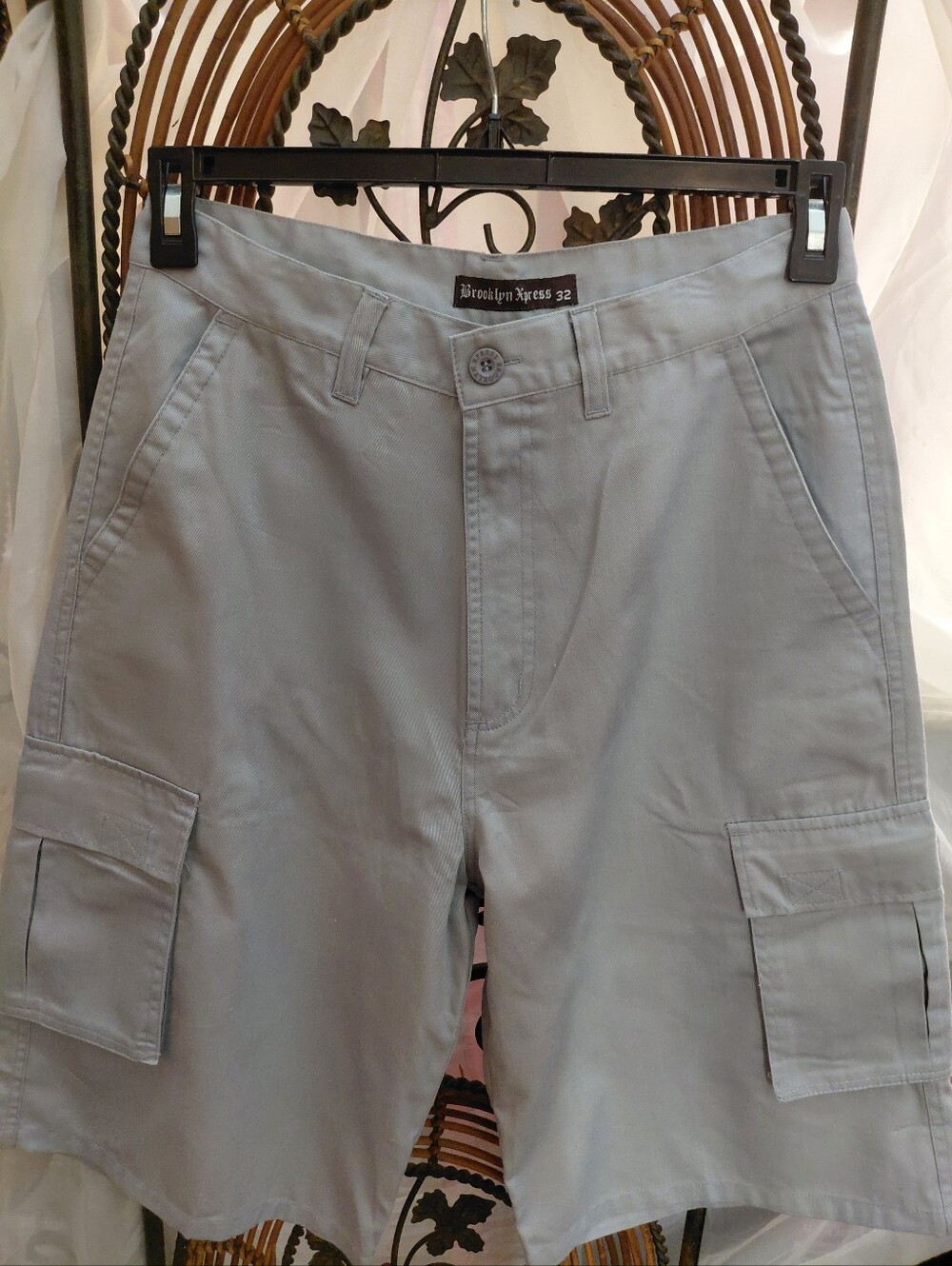 Men's Gray Cargo Shorts